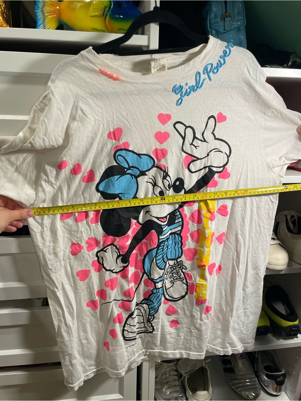 I Stole My Boyfriend’s Shirt Vintage Minnie Tee - Picture 7 of 9